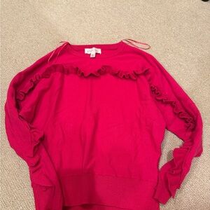 Philosophy Vibrant Red Knit Top